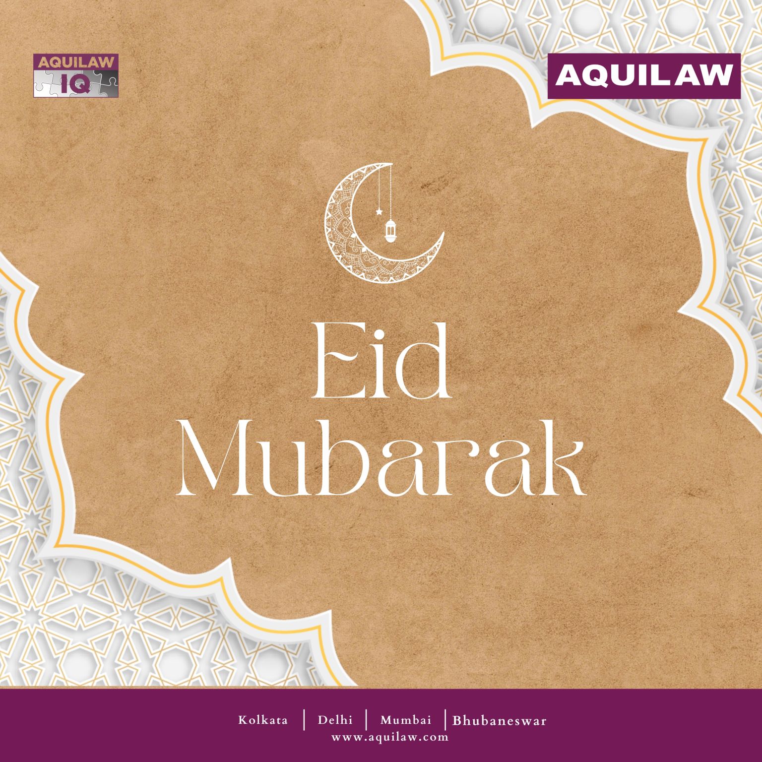 Eid Mubarak from AQUILAW — where every phase is a step toward excellence. EID MUBARAK